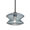Besa Lighting Zen Stem Pendant , Blue Bubble, Bronze Finish, 1x60W Incandescent 1TT-ZENBL-BR - alternate 1